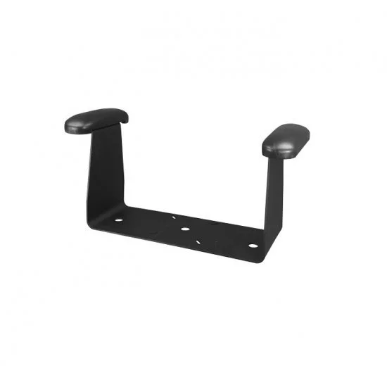 Tempress DLX Pulverbeschichtete Schwarze Armlehnenhalterung Mit Schwarzen Polstern