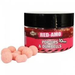 DYNAMITE BAITS Dynamite Monster Tigernut Red-Amo Pink Pop-Ups And Dumbells 15mm