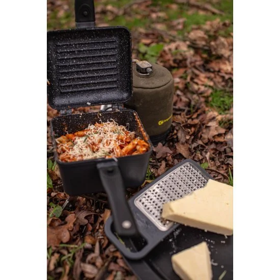RidgeMonkey Connect Deep Pan & Griddle Standard-Granit-Edition – Bild 10