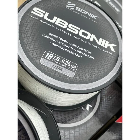 Sonik Subsonik Monofilament Clear 0.28mm 3000m – Bild 4