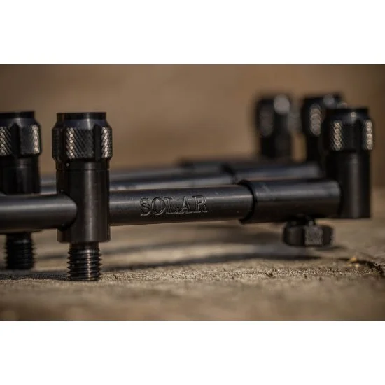 Solar Tackle Solar Black-Lite Pro-Loc Adjustable 2 Rod Buzzer Bar Front – Bild 3