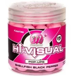 Mainline Hi-Visual Washed Out Pop-Ups Pink Shellfish Black Pepper 15mm