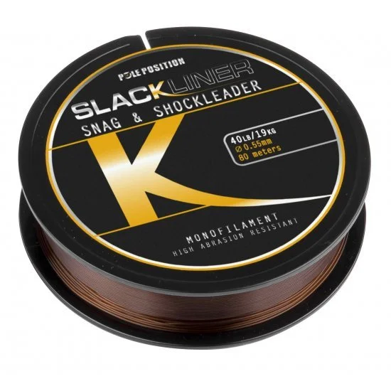 Pole Position Slackliner Snag And Shock Leader Monofilament 0.55mm 80m