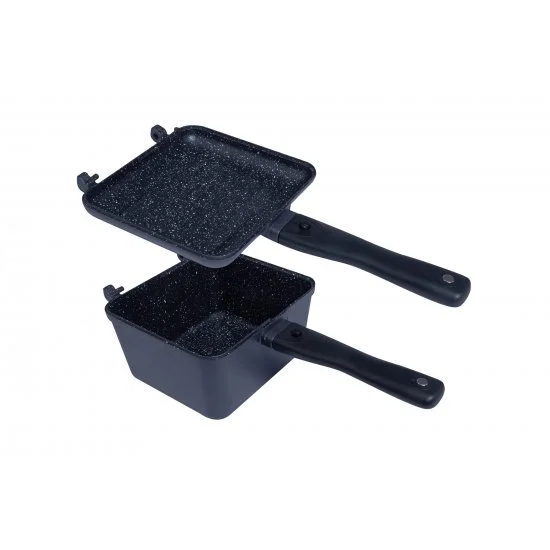 RidgeMonkey Connect Deep Pan & Griddle Standard-Granit-Edition – Bild 5