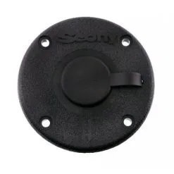 Scotty Round Flush Deck Mount Black