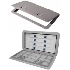 Tempress 13x23 AH Cam Tackle Hatch Dunkelgrau