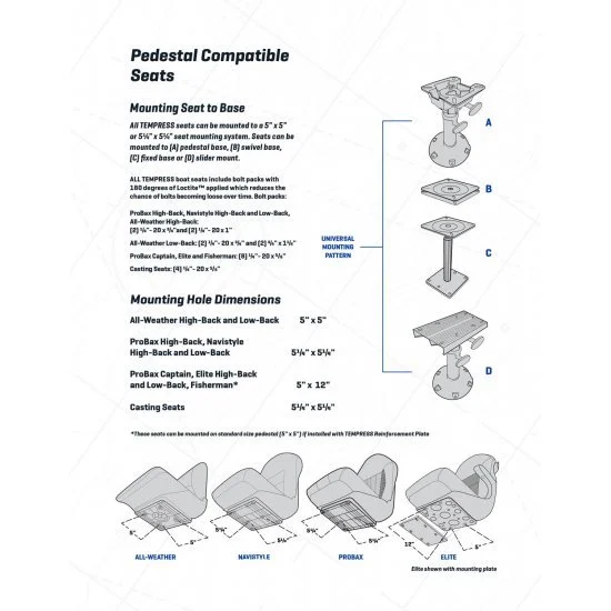 Tempress Probax Captains Bootssitz Schwarz Grau Carbon – Bild 12