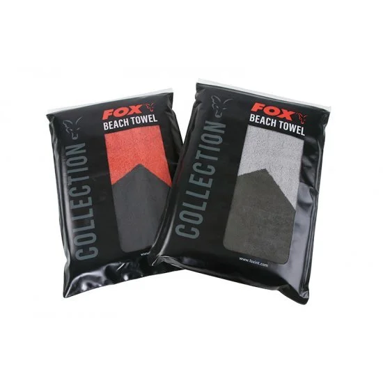 Fox Beach Towel Black And Orange – Bild 4