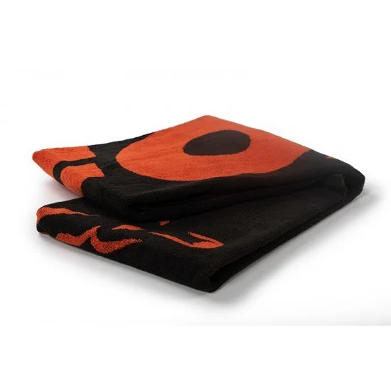 Fox Beach Towel Black And Orange – Bild 2