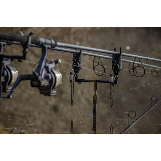 Solar Tackle Solar Black-Lite Pro-Loc Adjustable 2 Rod Buzzer Bar Front – Bild 6