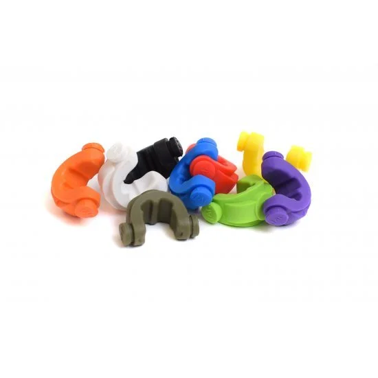 JAG Products Lockdown Rod Grip Small Yellow Inserts Pack 6