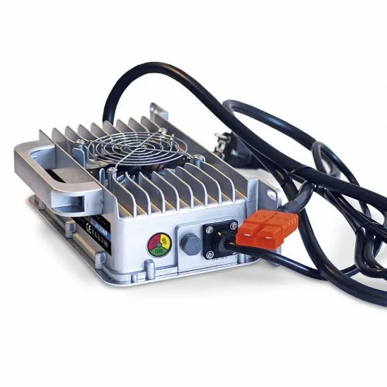 Jarocells 24V25A Ladegerät IP65 Anderson Stecker Grau Wasserdicht